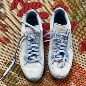 Classic Blue Suede Puma Sneakers